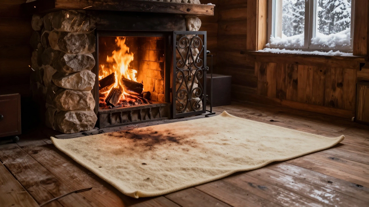 Что ставят перед камином: практичные и безопасные решения для дома